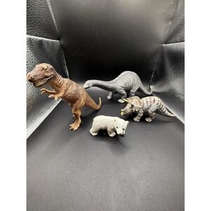 Vintage Schleich Animals (3 Dinosaur And Polar Bear Cub)